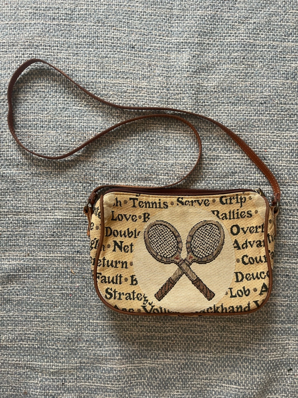 VTG Accessories Unlimited Tennis Crossbody Bag Tapestry Maine